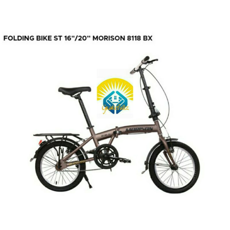Sepeda lipat MORISON 8118 BX single speed boncengan