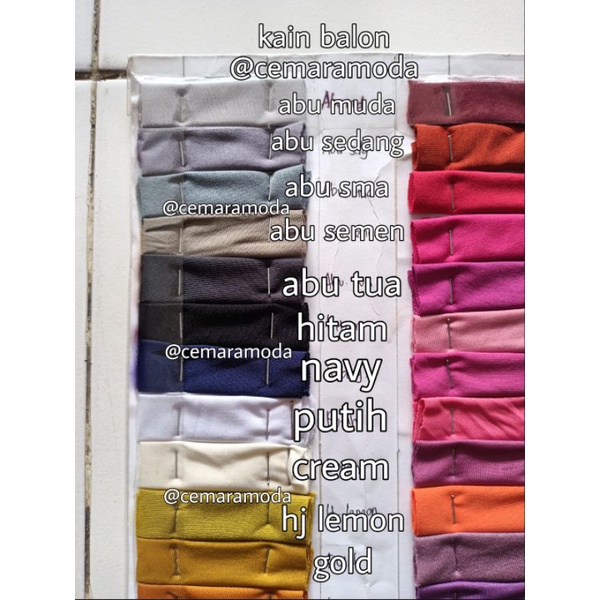 Kain balon / kain jersey balon melar PER 0.5KG / kain kerudung hijab jilbab syari baju muslim jersy jersey jersi