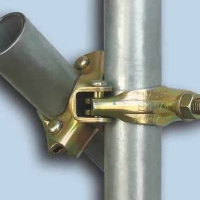 Clamp scaffolding clamp steger pipa model hidup atw bisa di putar.