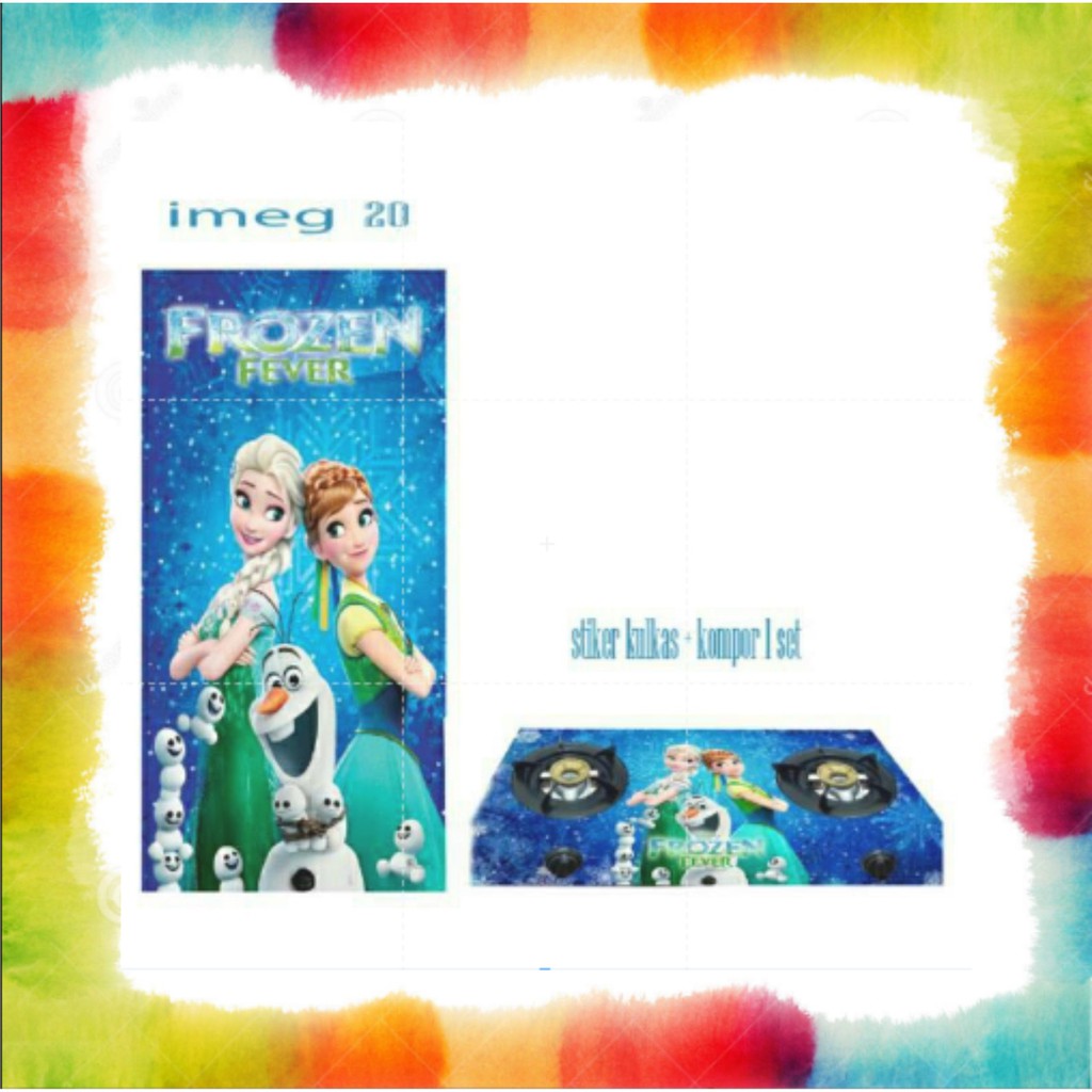 Stiker Set Kulkas dan Kompor Stiker Kulkas Murah