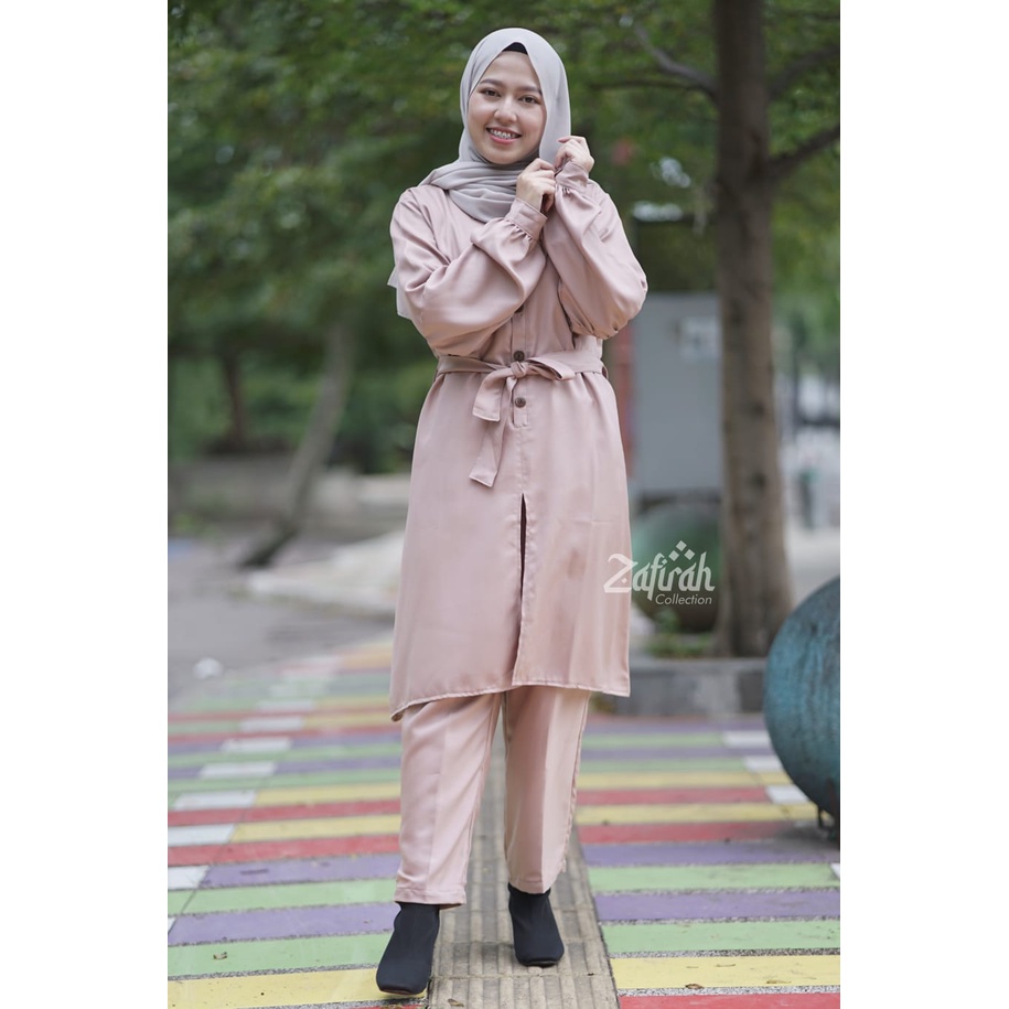 Setcel Polos ORI By Zafirah - One Set Syakila