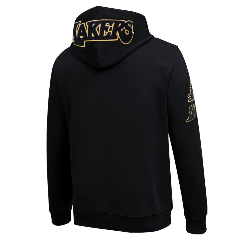 Sweater Hoodie Lakers X Nike Black Full Bordir Premium Original Pria