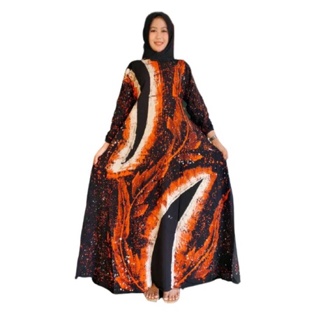 Gamis Rayon Batik Cap GR - Batik Cap Malaman Babonirengbatik