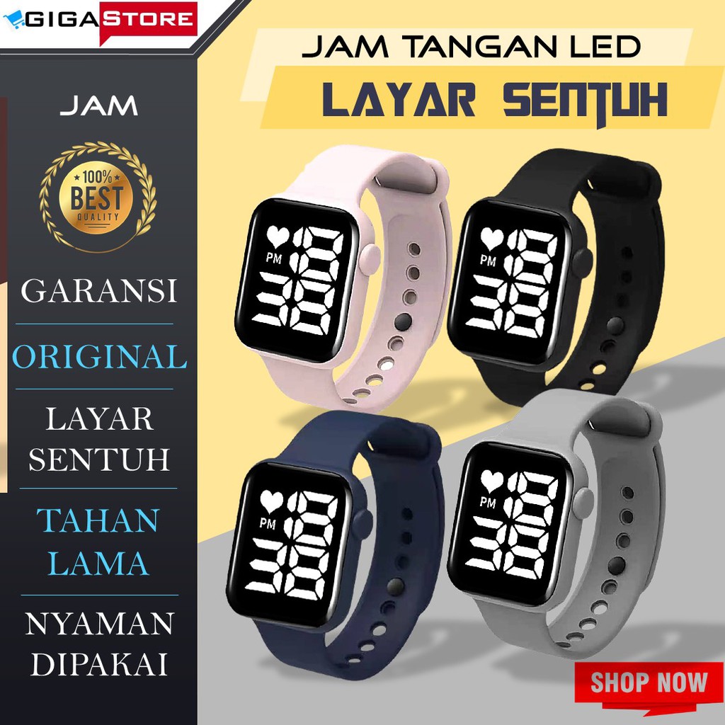 Jam Tangan Digital Led Layar Sentuh Fashion Pria Wanita Anak Anak Perempuan Laki Laki Cowo Cewe Cowo