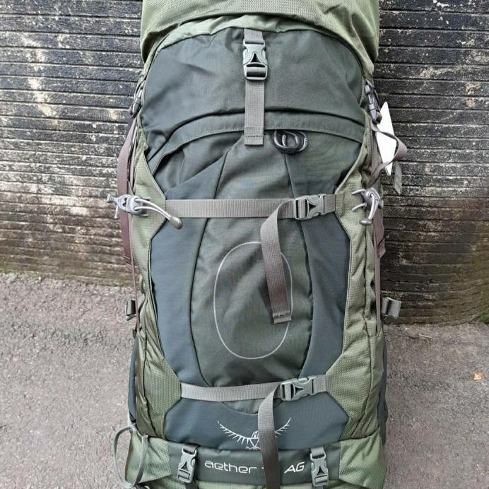 TAS GUNUNG CARRIER OSPREY AETHER 70 AG GREEN TORSO M-INCLUDE RAINCOVER