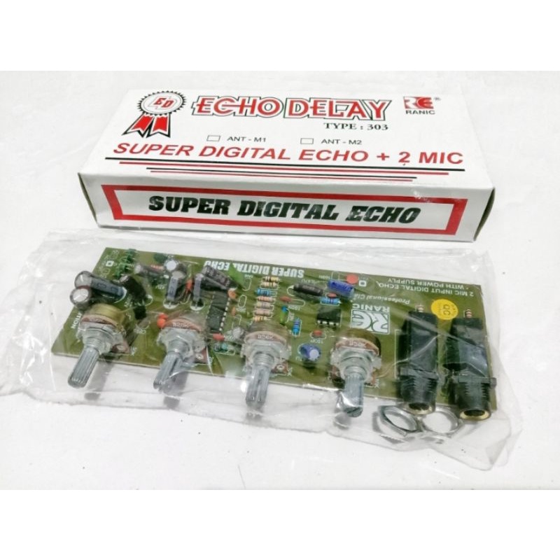 Kit digital echo reverb plus preamp mic