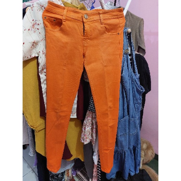 celana panjang jeans orange zara street