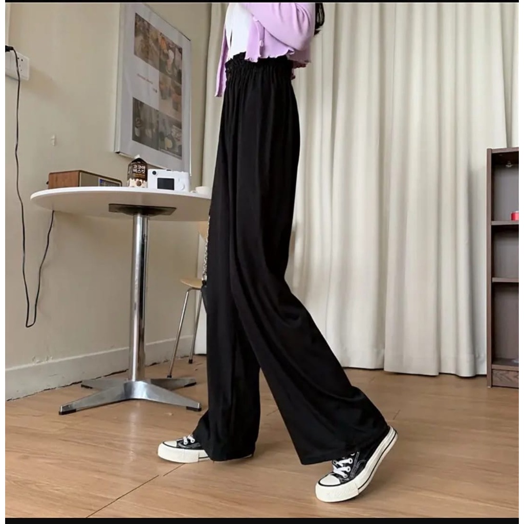 BEFAST - ZSO OOTD Celana Panjang AIRUNA / Button Pants Wanita Dobby / Celana Kulot Wanita Terlaris / Pakaian Kerja / Celana Panjang Polos Formal / Kulot Kekinian Remaja ABG Trendy / Fashion Hangout Wanita / OOTD Ala Korean Style / Kulot Termurah