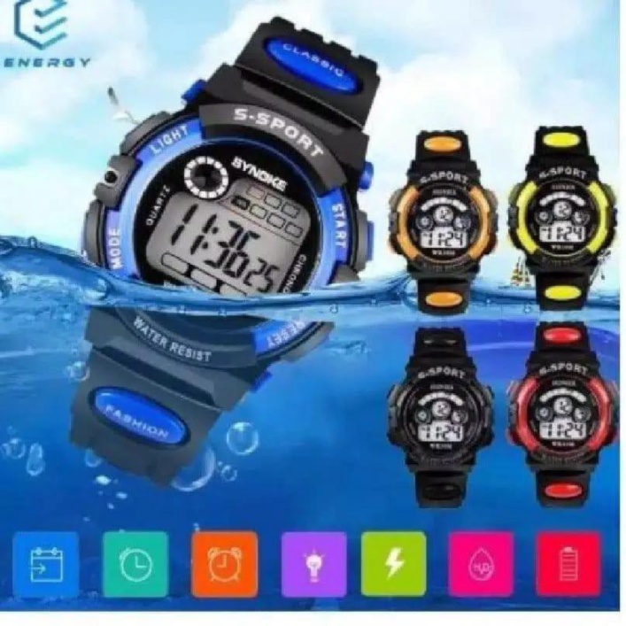 Unik Unik Jam Tangan Wanita Korea Style K-sport DIgital Kecil Rubber Limited Murah