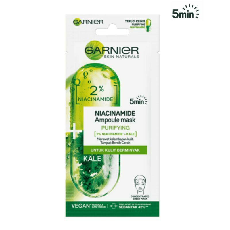 Garnier Masker Wajah Ampoule Purifying 15g