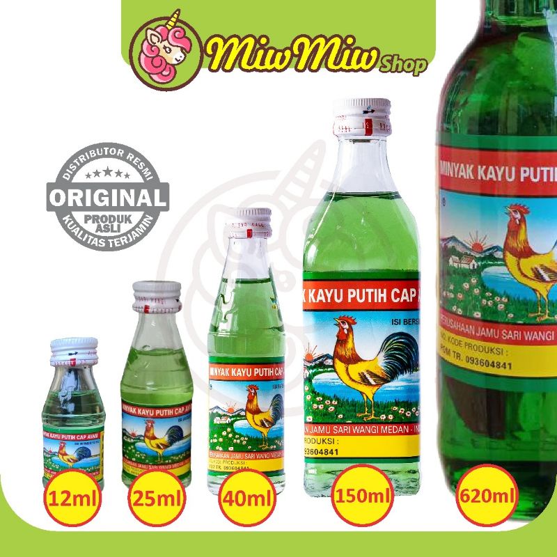 CAP AYAM Minyak Kayu Putih - Botol Kaca 25 ml/ 40 ml/ 150 ml