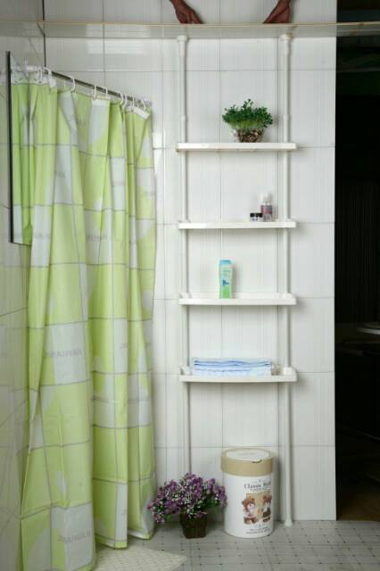 4 Layers Bathroom and Kitchen Storage Shelf AH-1859 -Small - Rak Kamar Mandi dan Dapur