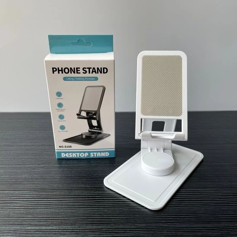 Phone Holder Lipat Hp Handphone Smartphone Stand Standing Kantor meja dudukan Desktop Mobile mutar foldable