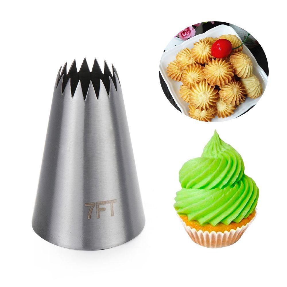 Terpopuler #7ft Icing Piping Nozel Rusia Aksesoris Dapur Pastry Tips Stainless Steel Cupcake Ice Cream Alat