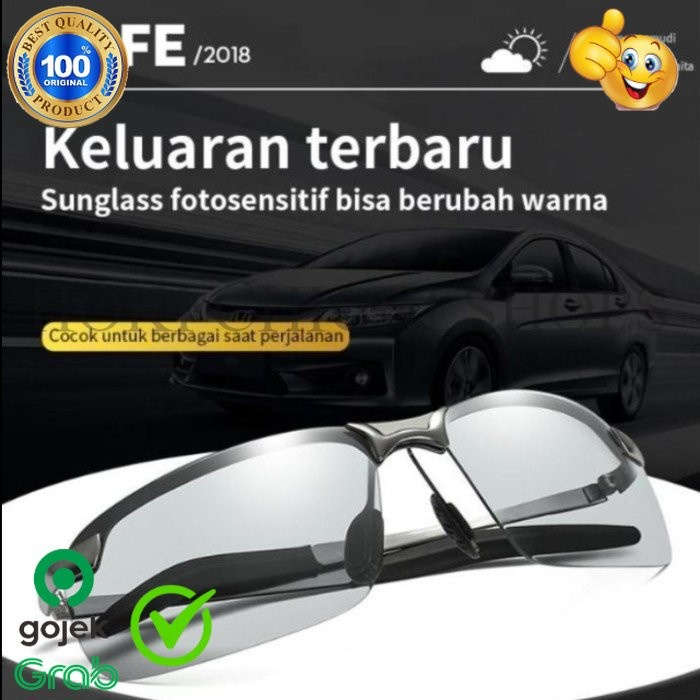 Kacamata Driver Sopir Sunglasses Police Sporty Photocromic Lens ORI CC