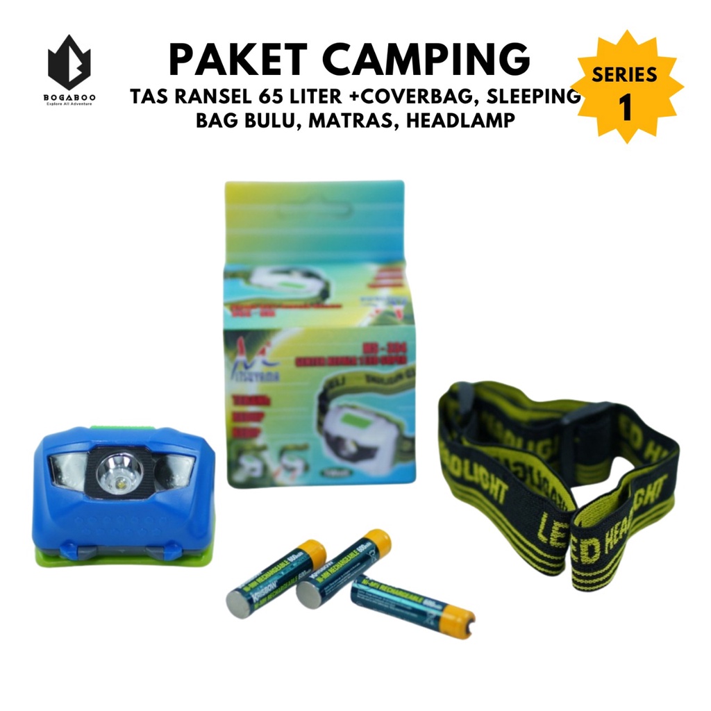 Paket Hemat - Paket Carrier 65L Lengkap Paket Alat Gunung - Paket Hiking