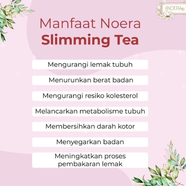 Noera Slimming Tea | Teh Pelangsing Herbal Alami by Noerabeautycare Best Seller