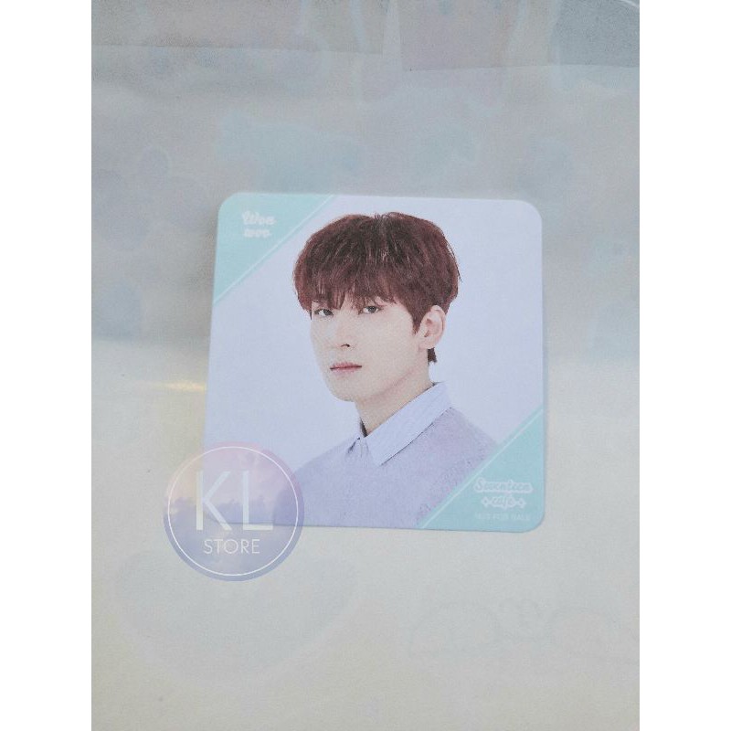 [Ready INA] Seventeen Cafe 2021 Cheese Park Official Goods Coaster Wonwoo