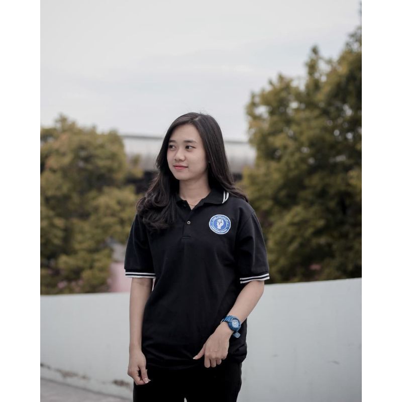 Mataram Merch29 Poloshirt Hitam PSIM Jogja (Poloshirt Black Psim 1929)