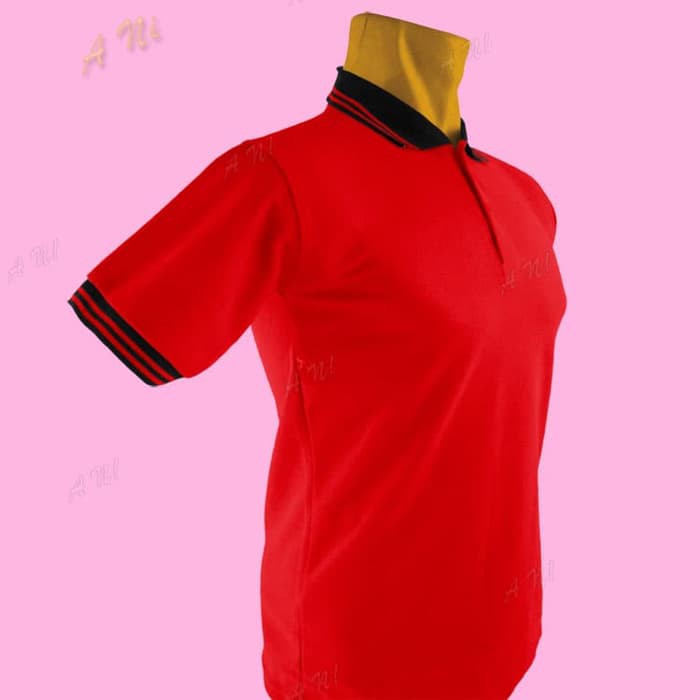 Polo Shirt K2 25 Kaos Kerah Merah Lengan Pendek Original n C59 Lakos