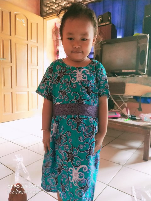 Baju Batik Dress Batik Anak Baju Anak Wanita Resleting Belakang Bertali Samping Terlaris!!!