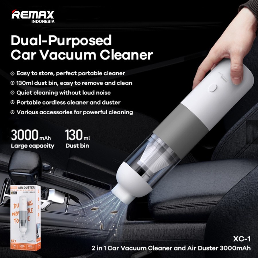 Remax Car Vacuum Cleaner and Air Duster Portable XC-1