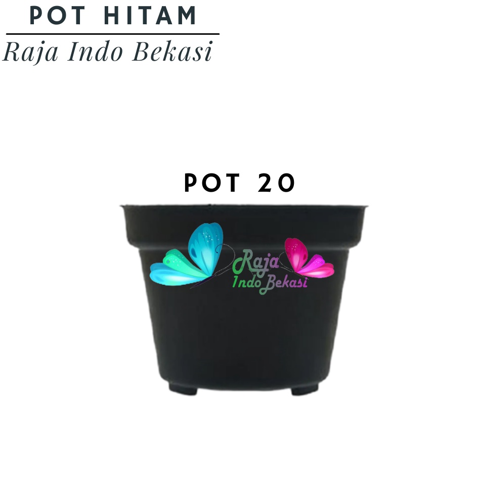 Pot Bunga 25 Hitam Pot Tanaman Pot 25 Cm Hitam Murah Grosir Termurah 12 15 17 20 25 30cm