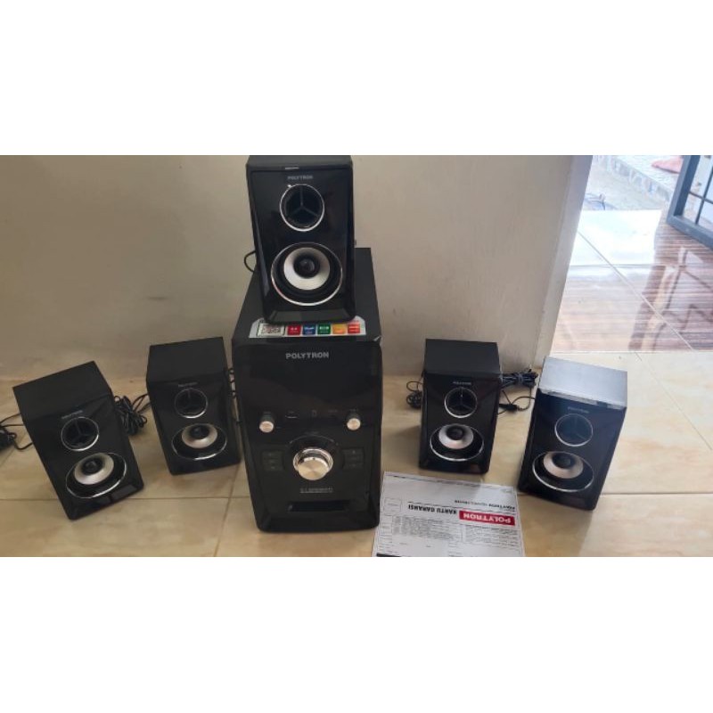 Polytron Home Theatre PHT 551 + BONUS Sound Card 5.1 Surround & Kabel Fiber Optic Vention