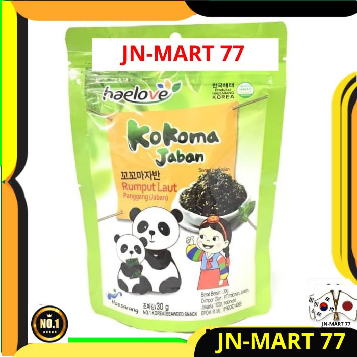 

KOREAN FOOD/SNACK KOREA HAELOVE KOKOMA JABAN SEAWEED-RUMPUT LAUT IMPOR