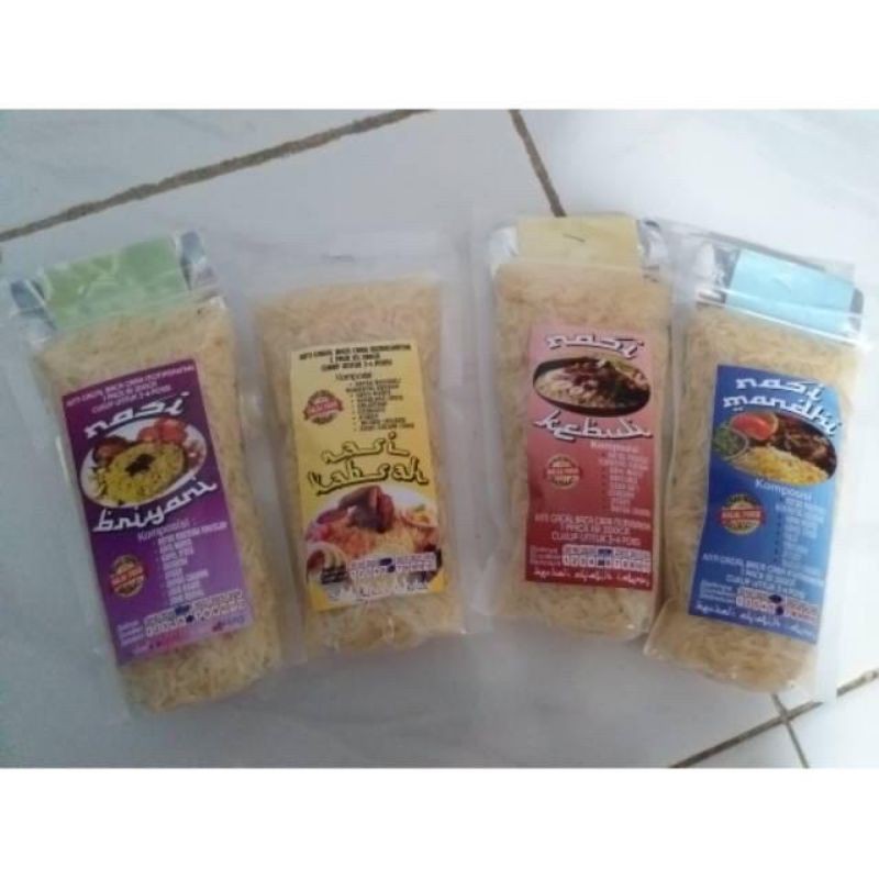 

Nasi Rempah Arab Instant (Nasi Kebuli, Briyani, Kabsyah, Mandi Instant)