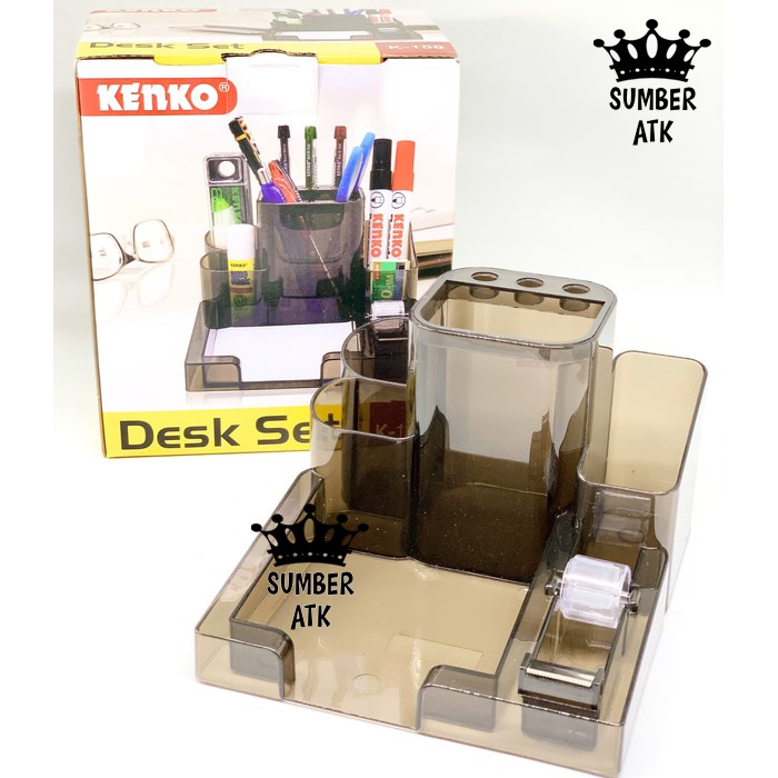 

Kenko Desk Set K-158 / Tempat Alat Tulis / Desk Set Organizer BESAR - 1 PCS