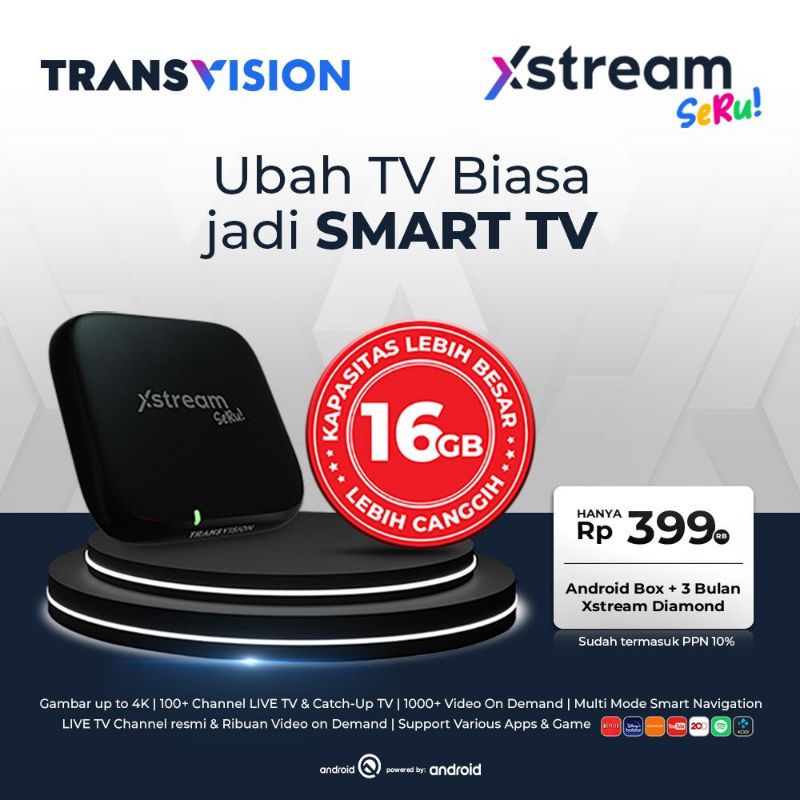 Transvision Xtream Seru #Android Tv Box #Transvision Xstream Seru #Stb Android