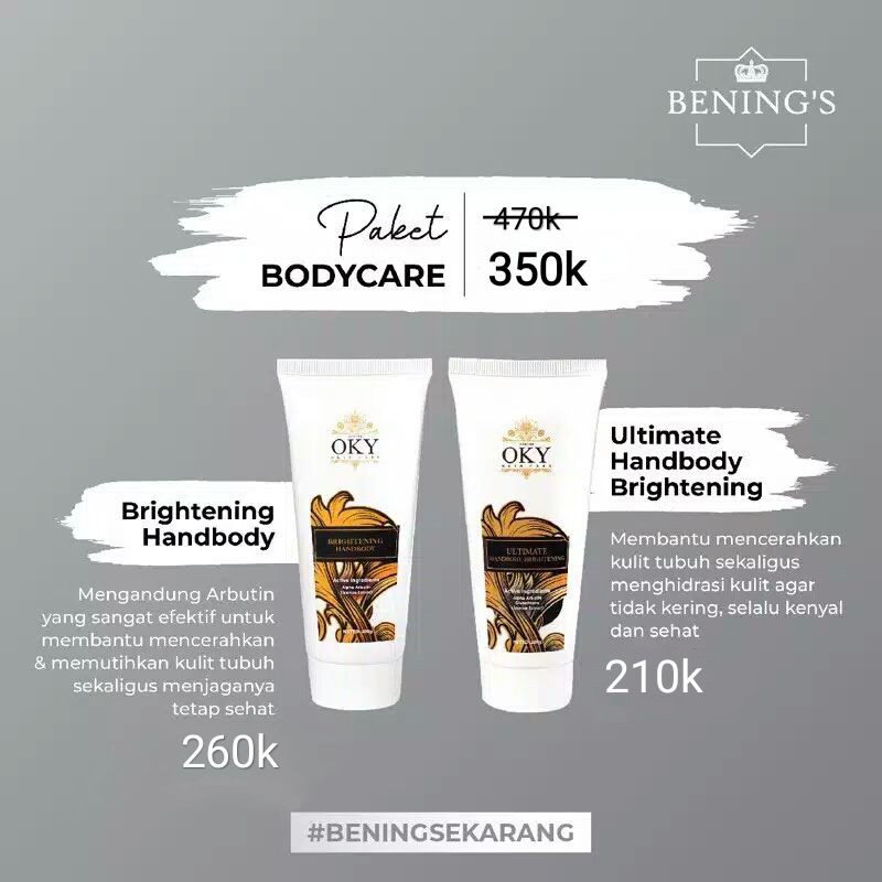 Promo Bodycare dr. Oky Pratama / Benings Clinic / Benings Skincare