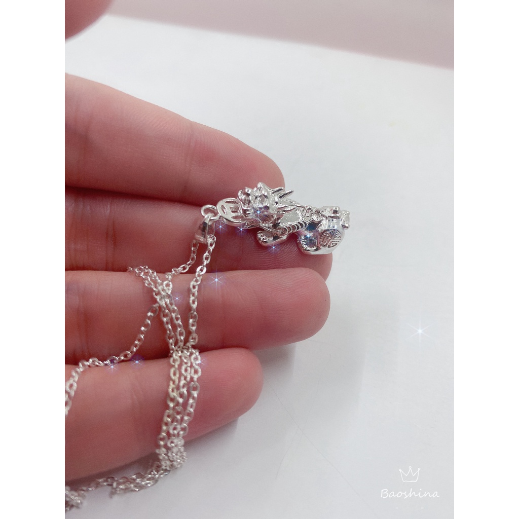 Kalung Liontin Pixiu Bahan Stainless Steel Untuk Pria