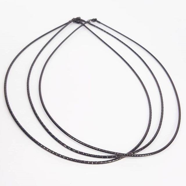 Kalung kaku kalung chocker dot necklace blackgold