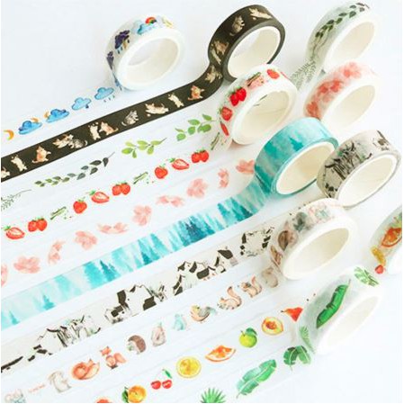 WASHI TAPE PAPER TAPE SOLATIP MOTIF LUCU LUCU UNIK