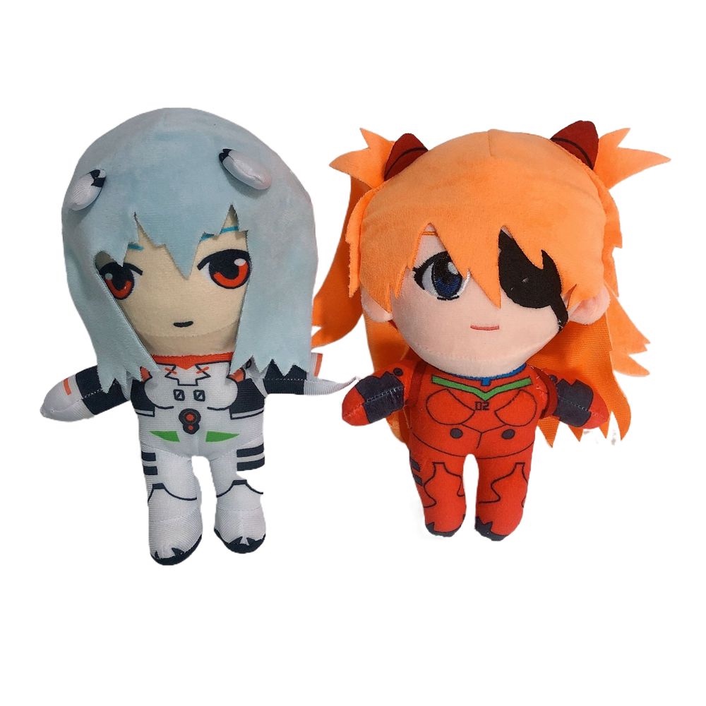 Lanfy Evangelion EVA Plush Doll Hadiah Ulang Tahun Kawaii Anime Kartun Boneka 25 cm Cosplay Mainan Mewah