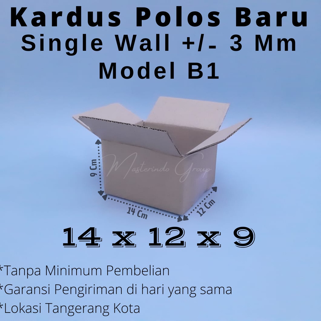 

Kardus Polos 14x12x9 Cm