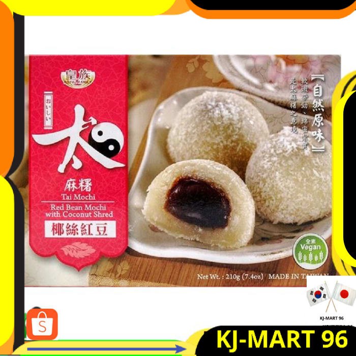 

JAPANESE FOOD/SNACK JEPANG ROYAL FAMILY MOCHI RED BEAN + KELAPA 210 GR