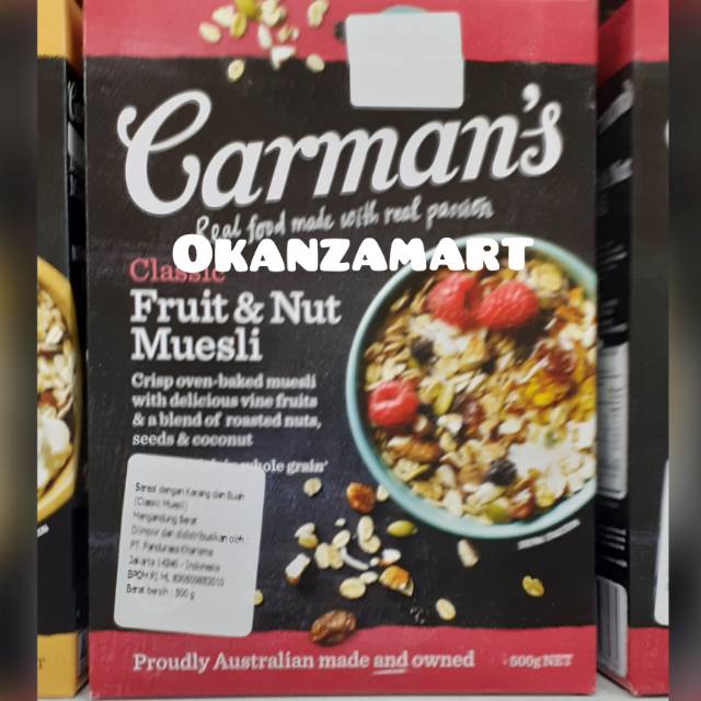 

Carman's Carmans Original | Classic Fruit Muesli 500gr