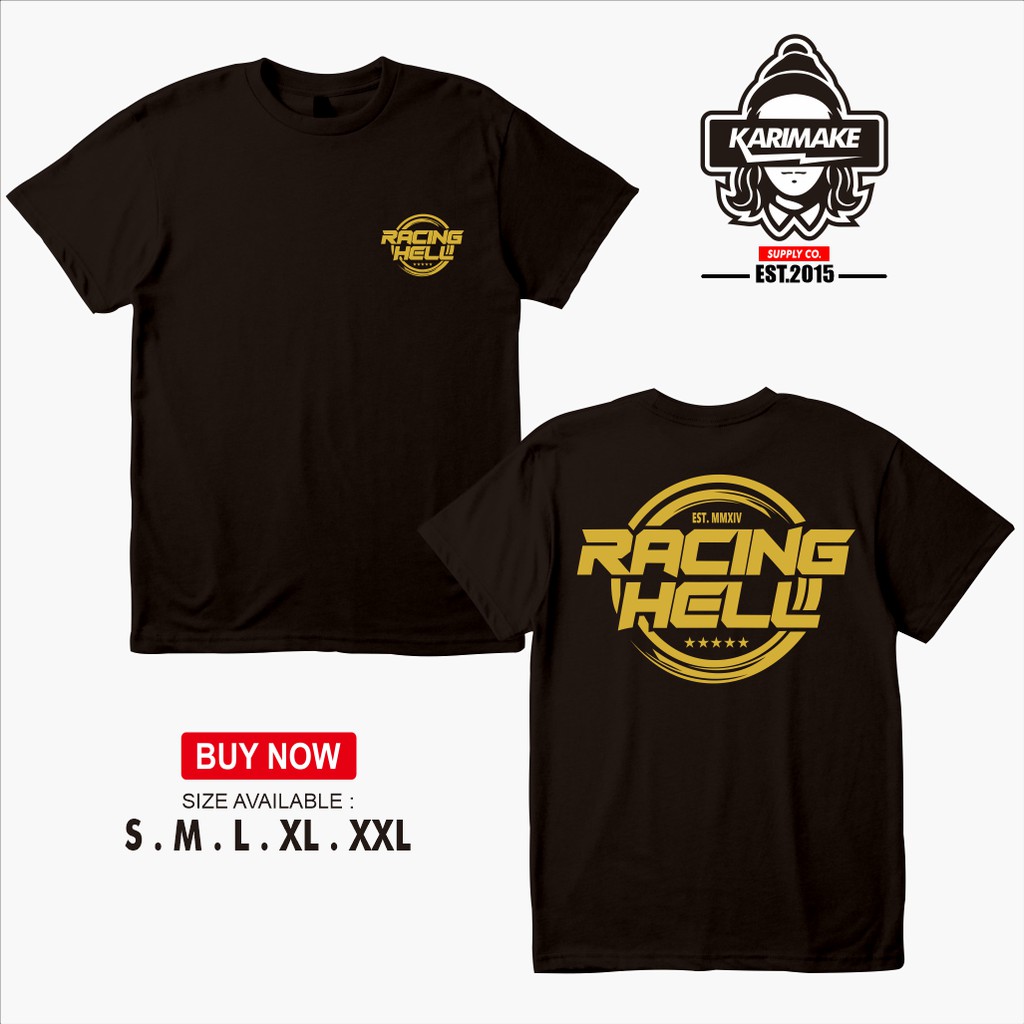 Kaos Baju Racing Hell Racinghell Logo DB Kaos Otomotif