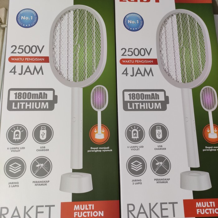 LUBY L 3852 raket nyamuk + wireless dock charger