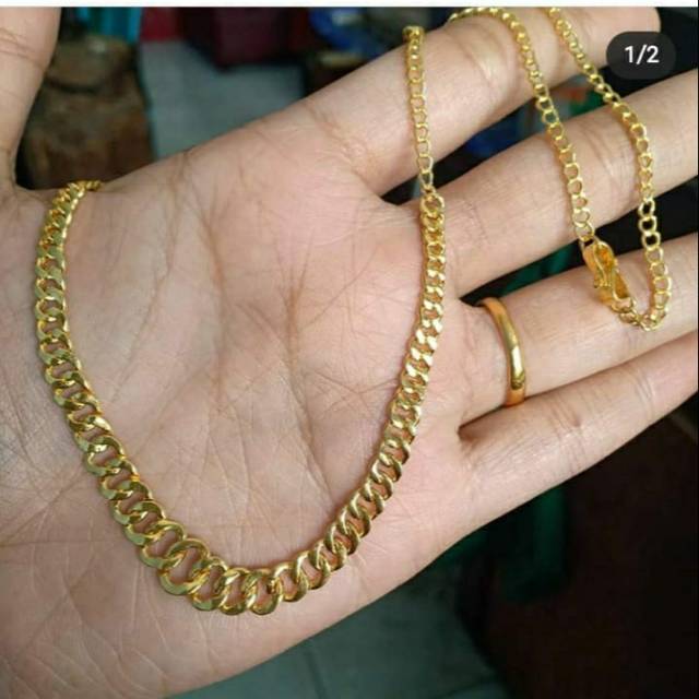 Kalung Mas London Kadar 99,99% Berat 30 gram.