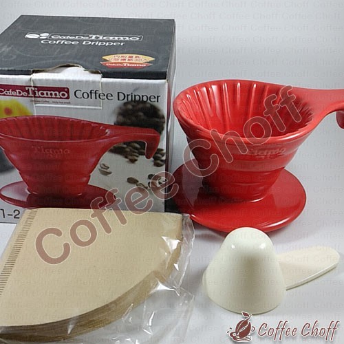 POUROVER V60 DRIPPER V60 TIAMO PAPER FILTER V60 KERTAS FILTER V60 PAPER FILTER TIAMO SENDOK KOPI