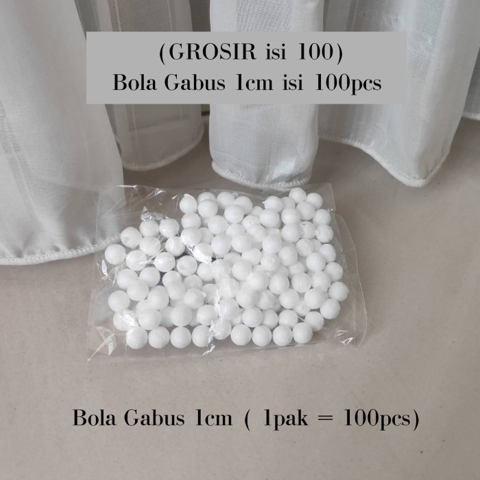 

Bola Gabus 1cm / Bola Gabus Styrofoam diameter 1cm HARGA GROSIR 100 pc
