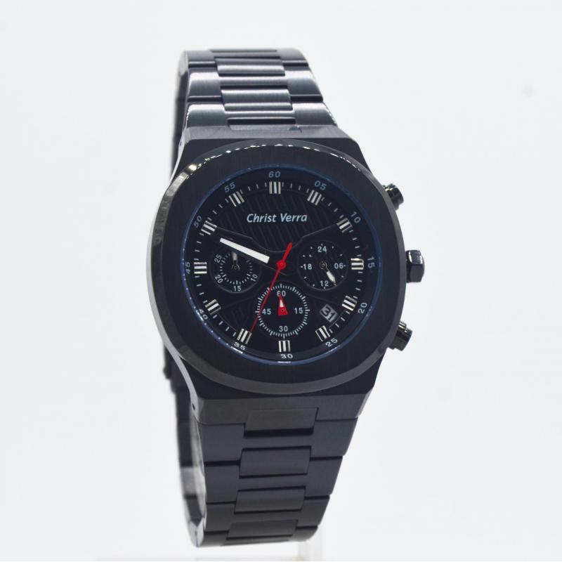 JAM TANGAN PRIA CHRIST VERRA 10458-18BLK