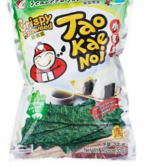 

BEST SELLER Tao Kae Noi Crispy Seaweed 32gr Original/ & Spicy/ Tom Yum Goong/ Japanese Souce/ seafo