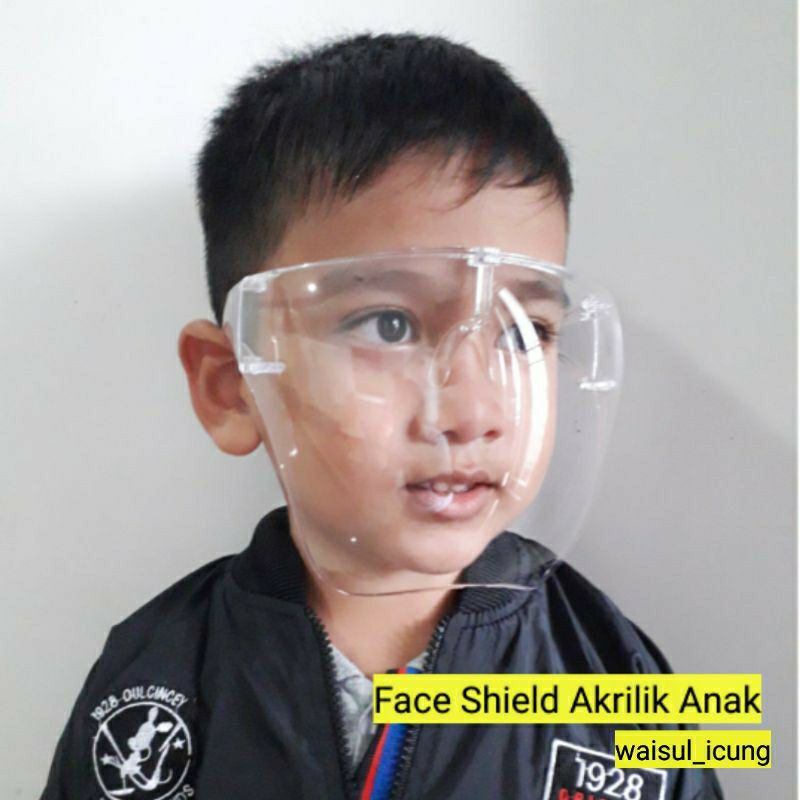 Face Shield Artis Nagita Slavina Raffi Masker Full Face Pelindung Mata Bahan Akrilik Anak