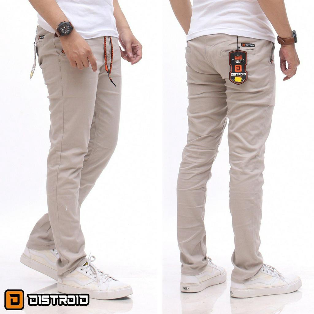 Celana Chino Panjang Pria Cino Rib Panjang Distro Premium Size 28-38