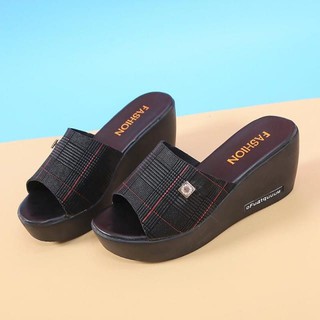  SANDAL  WEDGES FASHION SENDAL WANITA  TINGGI  7 CM STYLE 